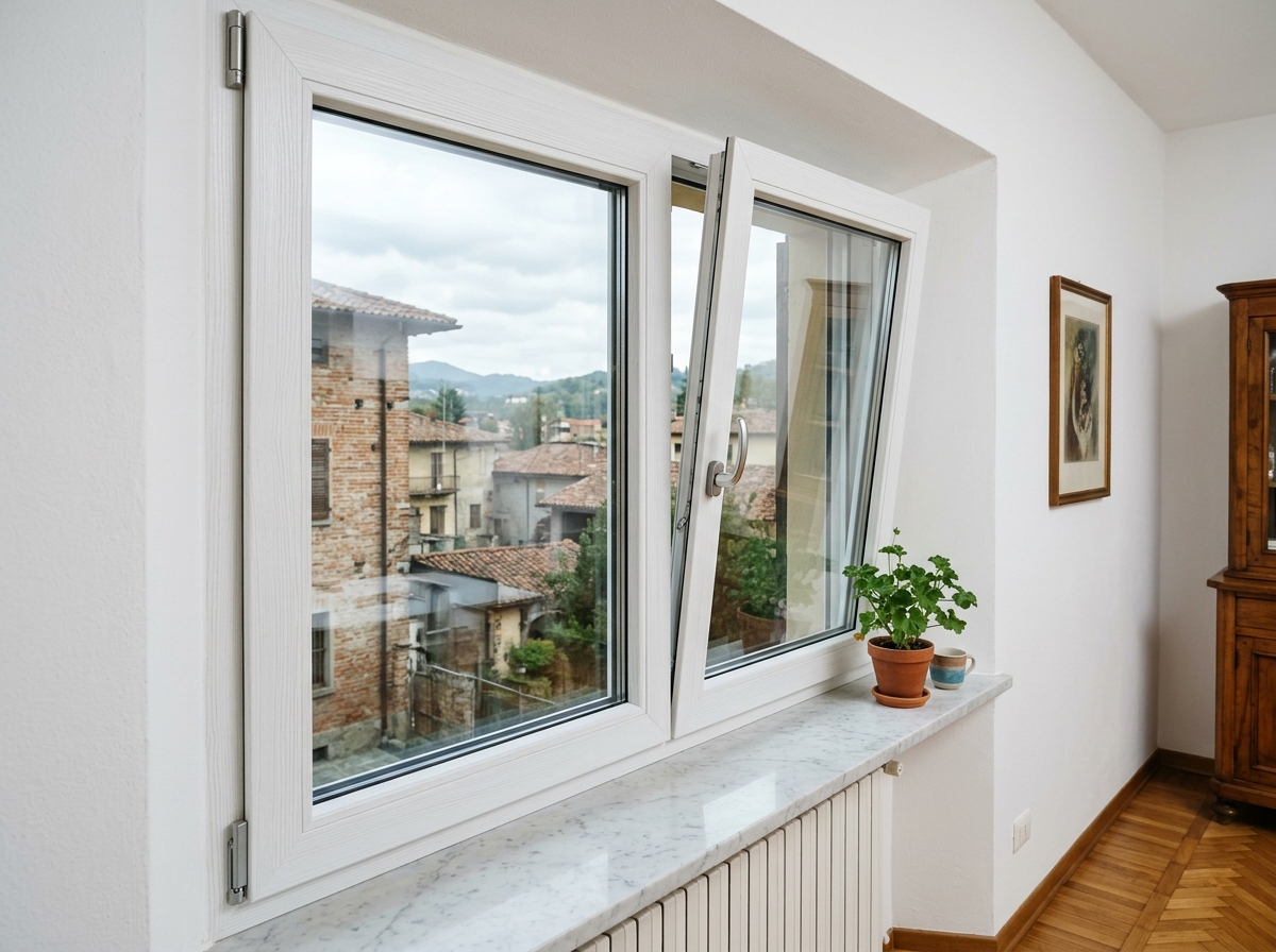 Finestre e serramenti in PVC, Alluminio e Legno installati in una casa del Nord Italia